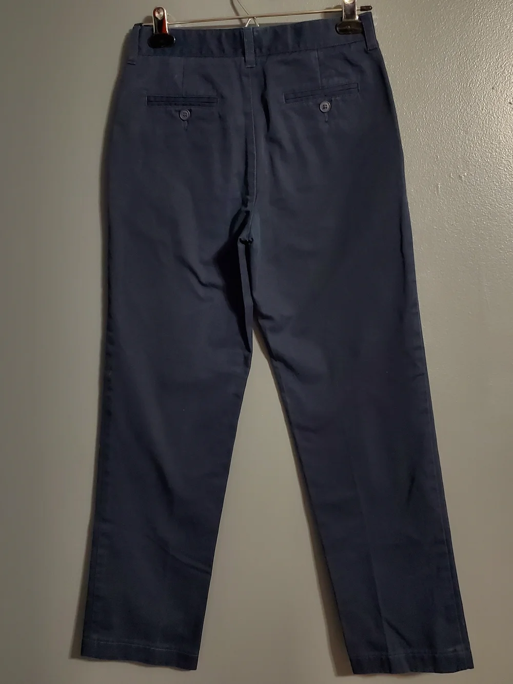Lands' End Navy Blue Kids Chinos School Uniform Boys Size 12